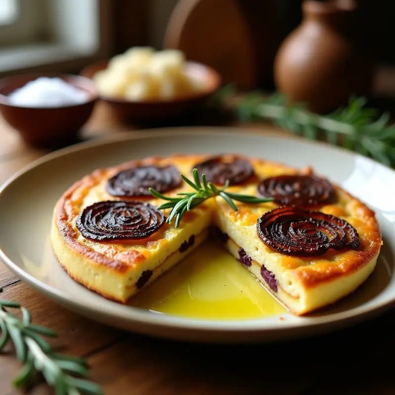 Tortilla Española con Trufa: Receta Gourmet en Horno para Ahorrar Tiempo
