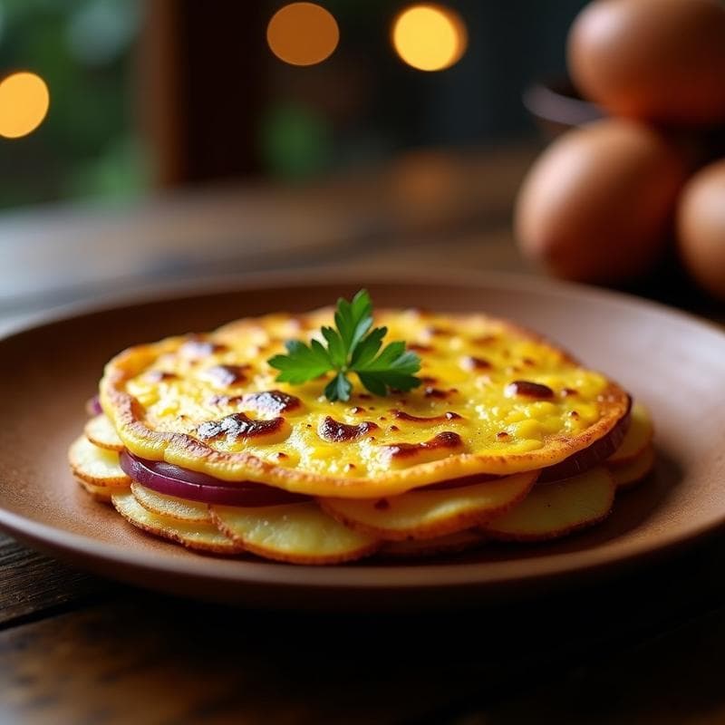 Tortilla Española Trufada: Receta Gourmet con Huevo y Patata en 20 Minutos