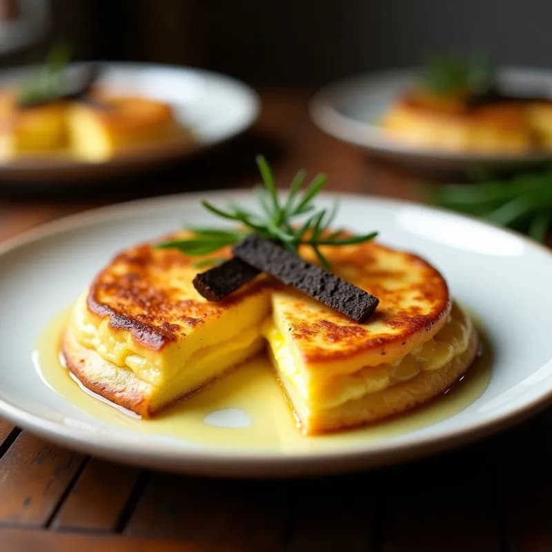 Tortilla Española Trufada: Receta en Thermomix con Yema Cremosa y Aroma Gourmet