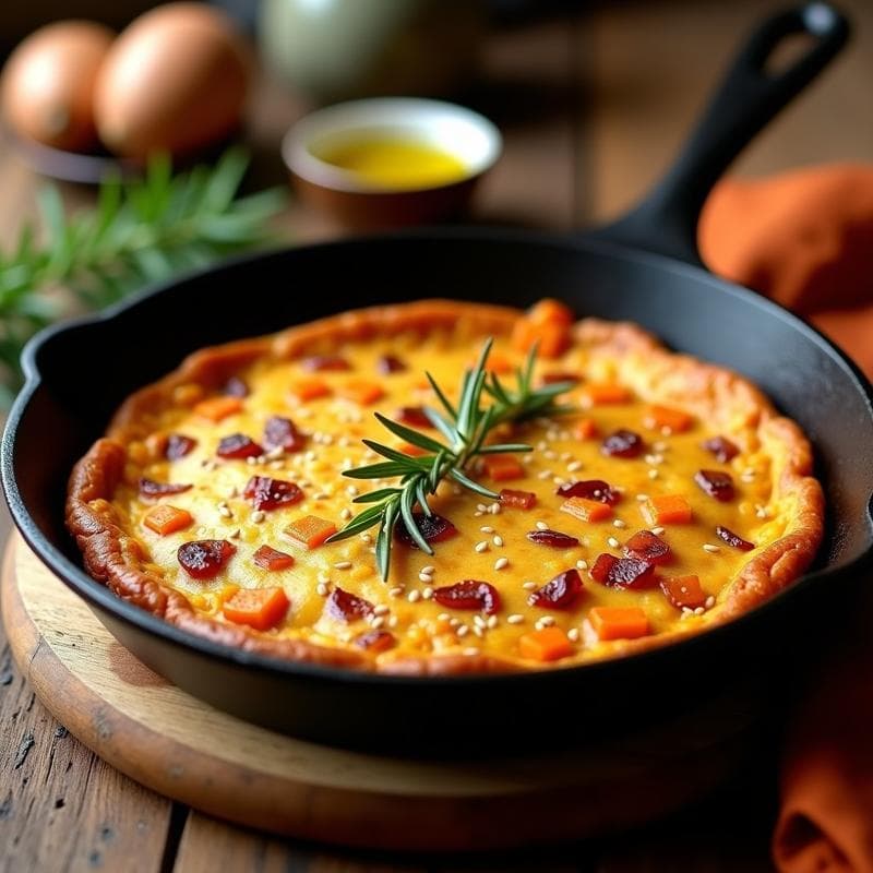 Tortilla Española Vegana con Batata Ahumada: Receta Fácil y Sin Huevos
