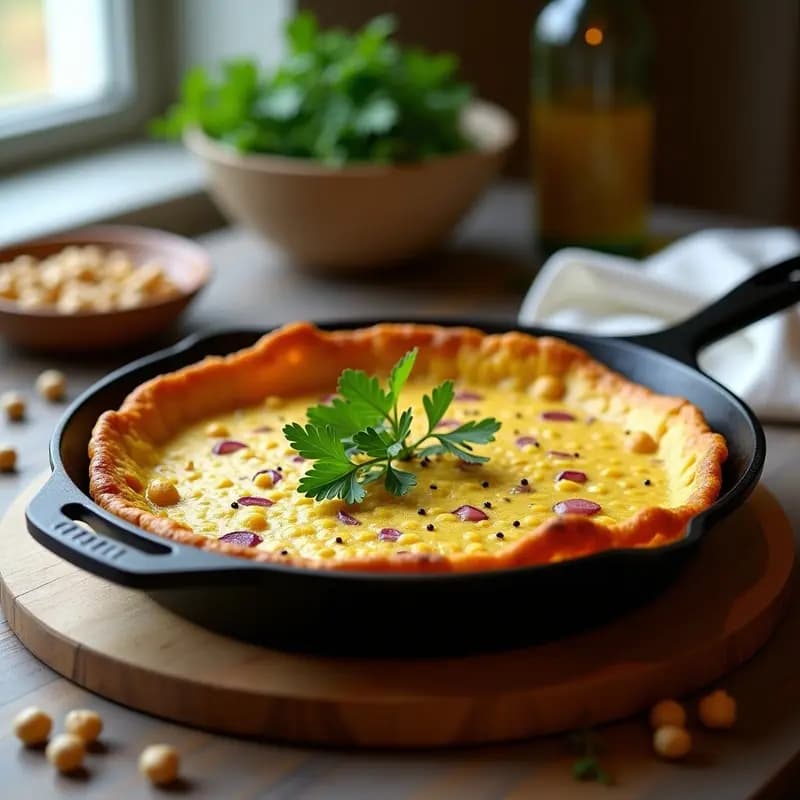 Tortilla Española Vegana: Receta de Coliflor y Garbanzos Fácil y Nutritiva