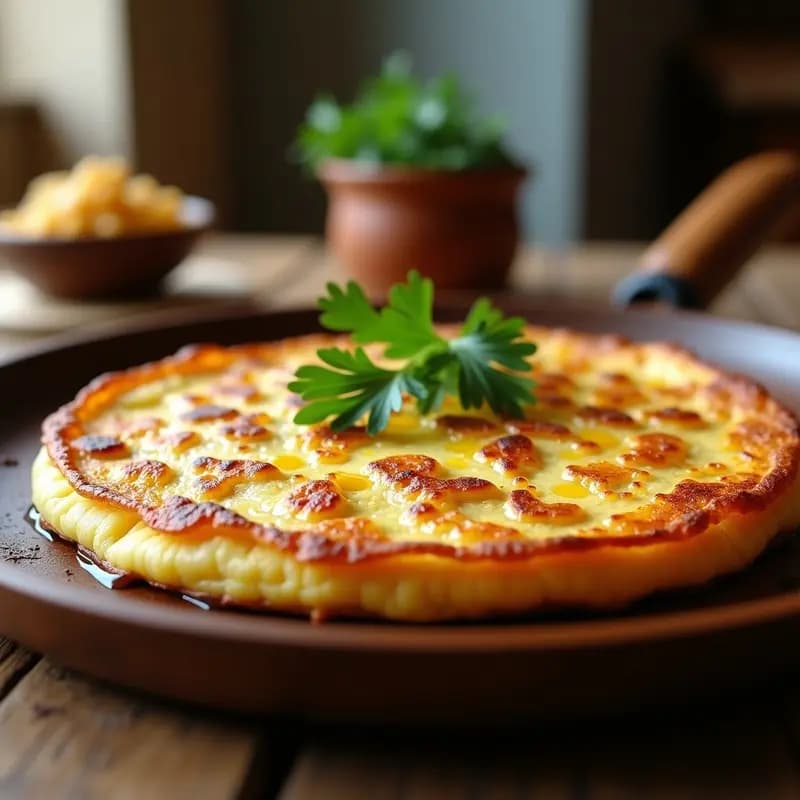Tortilla Española Vegana de Garbanzos: Receta con Harina de Chickpea y Truco Crujiente
