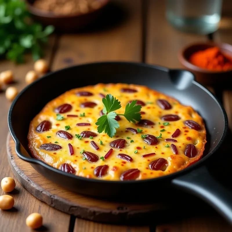 Tortilla Española Vegana de Garbanzos: Receta Sin Huevo y Alta en Proteína