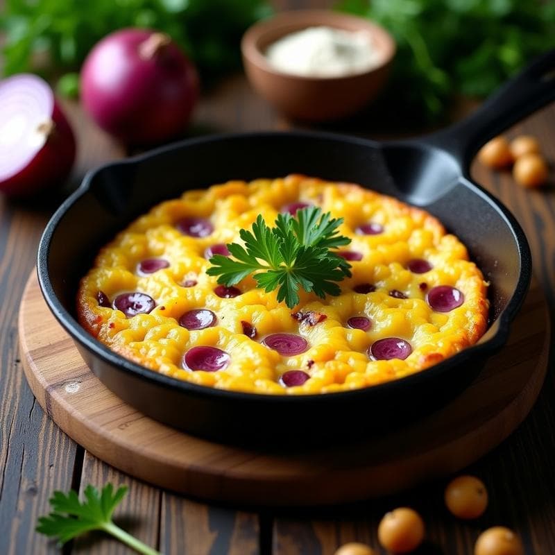 Tortilla Española Vegana: Receta con Patata y Tofu Fácil y Esponjosa