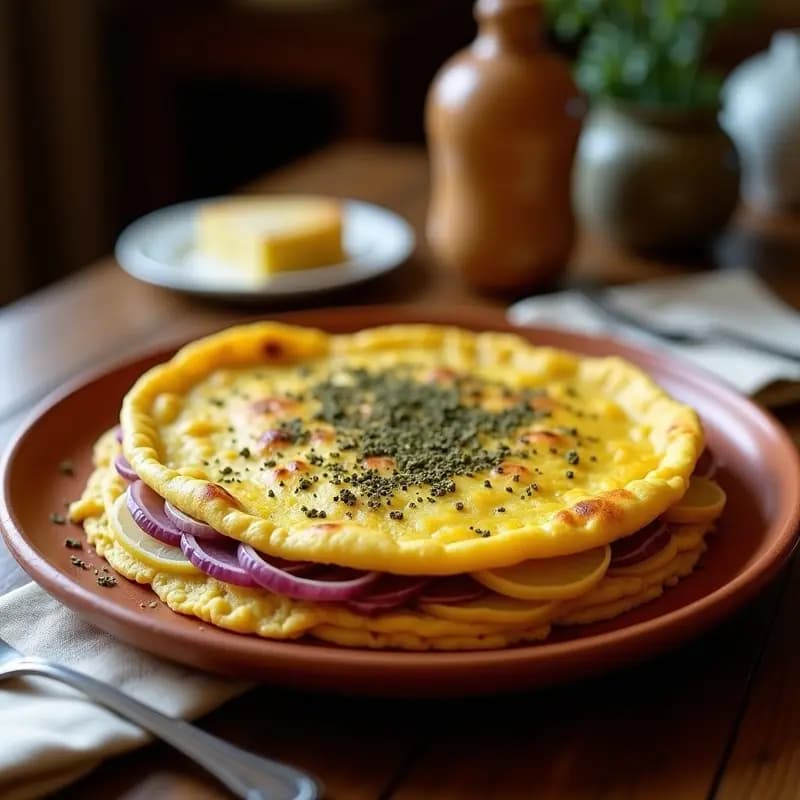 Tortilla Española con Zaatar: Receta Alta en Hierro y Reconfortante en 20 Minutos