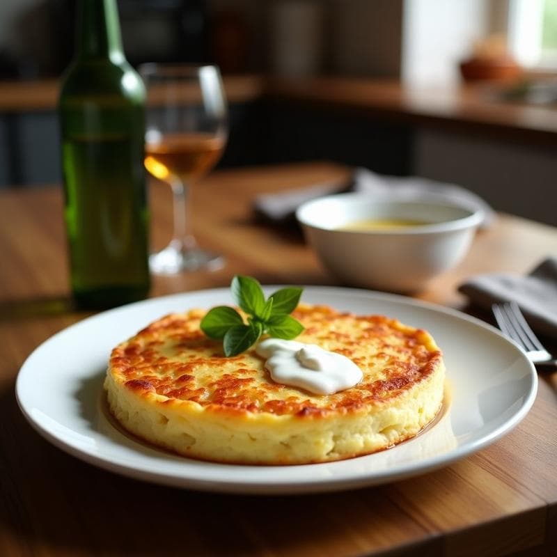 Tortilla de Espárragos Blancos y Azafrán: Receta Española Keto con Toque Gourmet