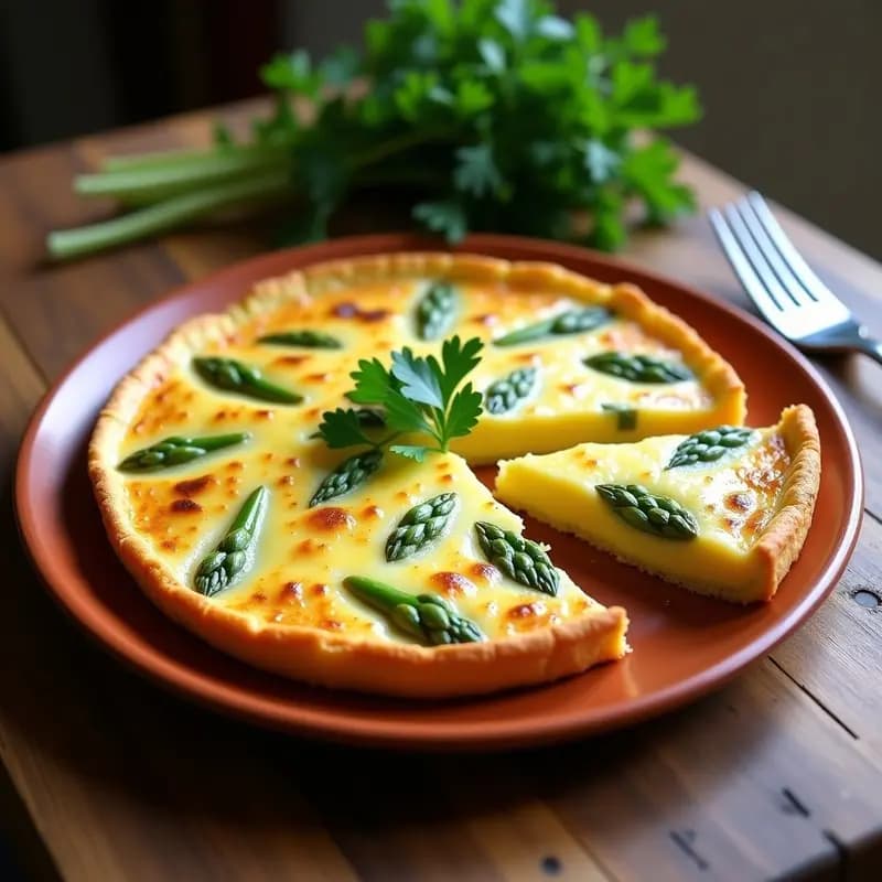 Tortilla de Espárragos Blancos: Receta Tradicional Triguera con Toque Cremoso