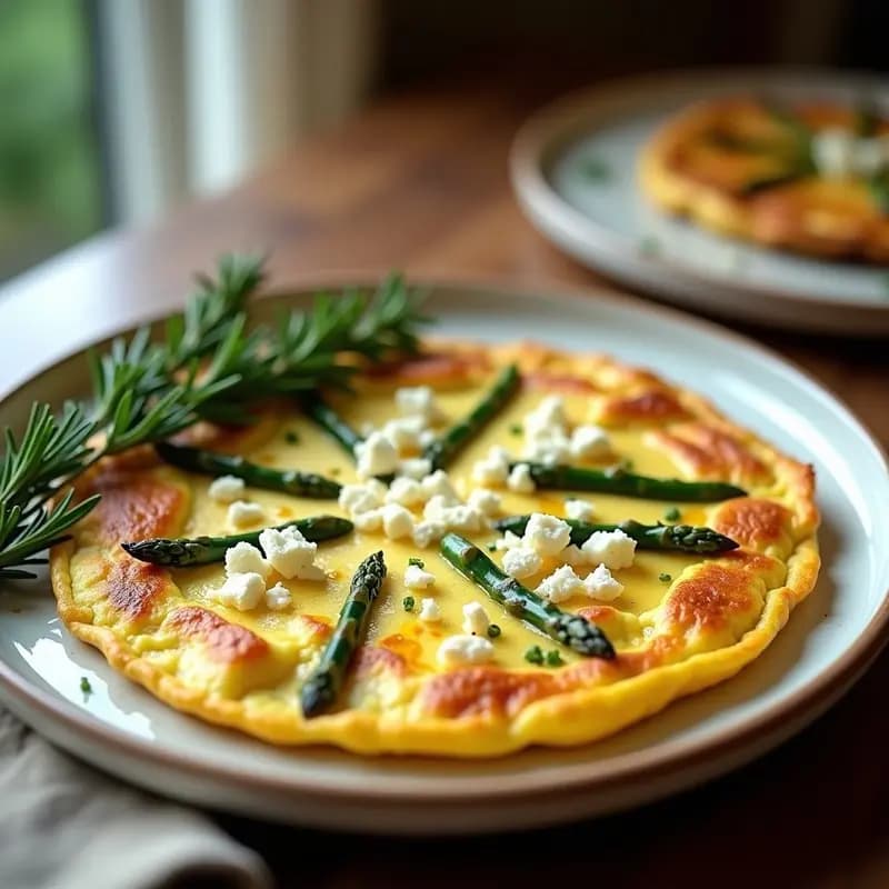 Tortilla de Espárragos y Queso de Almondiga: Desayuno Español Keto y Sin Lactosa