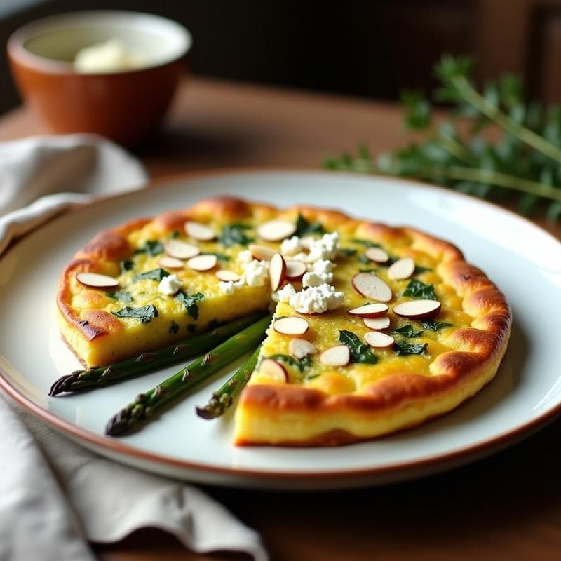 Tortilla de Espárragos Trigos Ahumados: Receta en Olla Lenta con Umami Profundo en 2 Horas