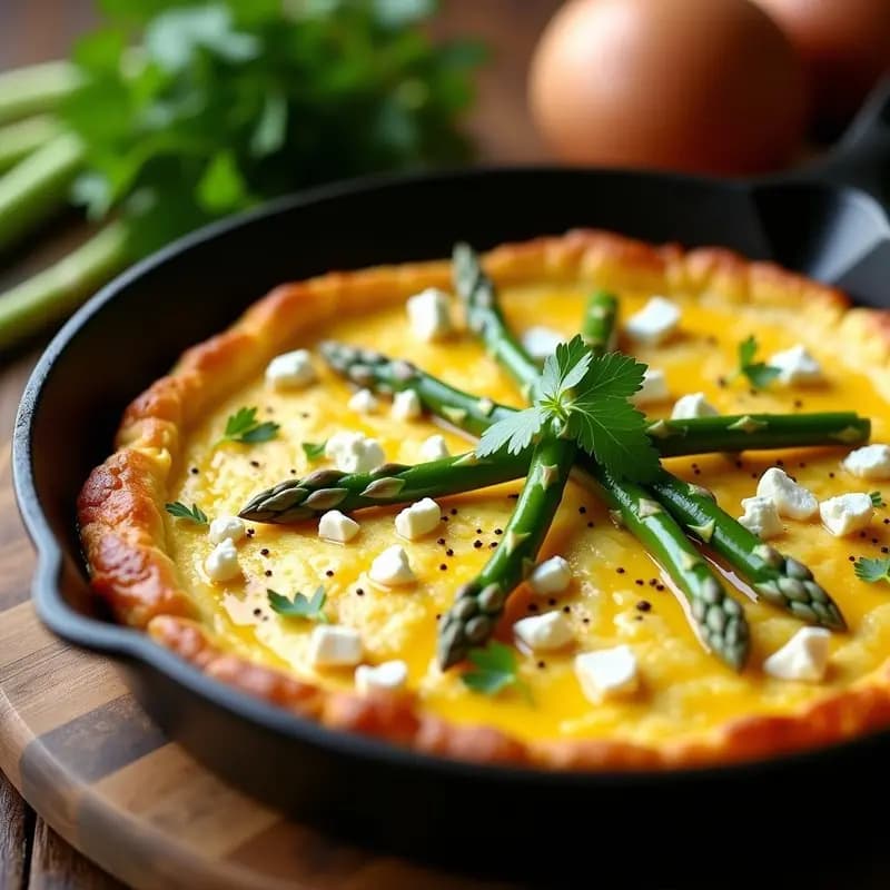 Tortilla de Espárragos Trigos Blancos: Receta de Primavera en Olla Rápida en 12 Minutos
