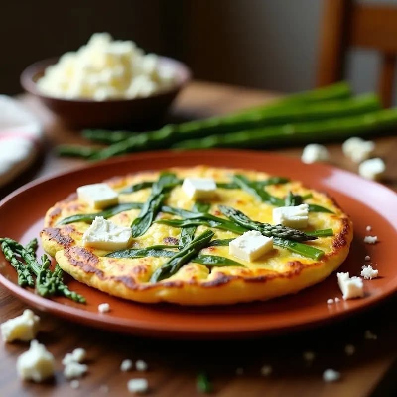Tortilla de Espárragos Trigos: Receta Express en Sartén Antiadherente con Toque Terroso