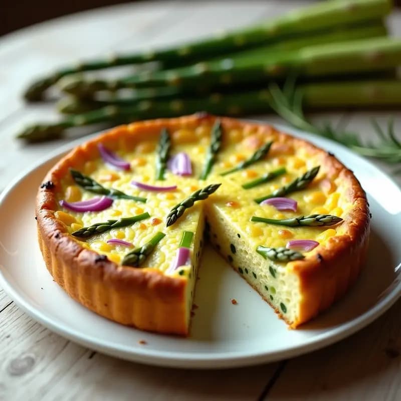 Tortilla de Espárragos Trigos al Horno: Receta Fácil y Sin Lactosa con Textura Esponjosa