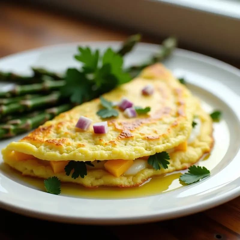 Tortilla de Espárragos Trigos y Huevo: Receta Rápida en Microondas sin Aceite