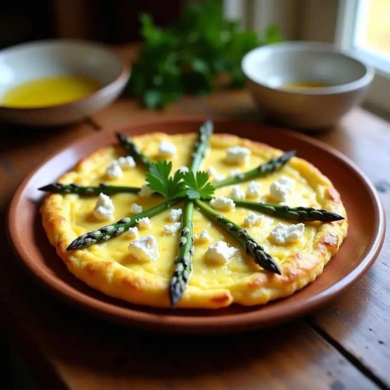 Tortilla de Espárragos Trigos y Huevos: Receta Tradicional de Colmenar con Toque Gourmet