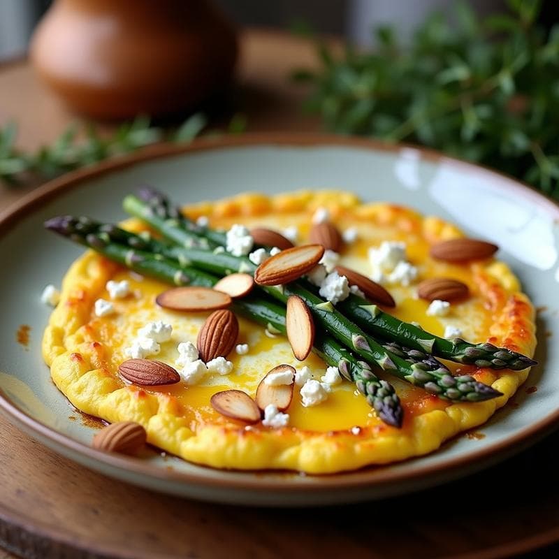 Tortilla de Espárragos Trigos Negros Salvajes: Receta Gourmet con Toque Silvestre en 25 Minutos