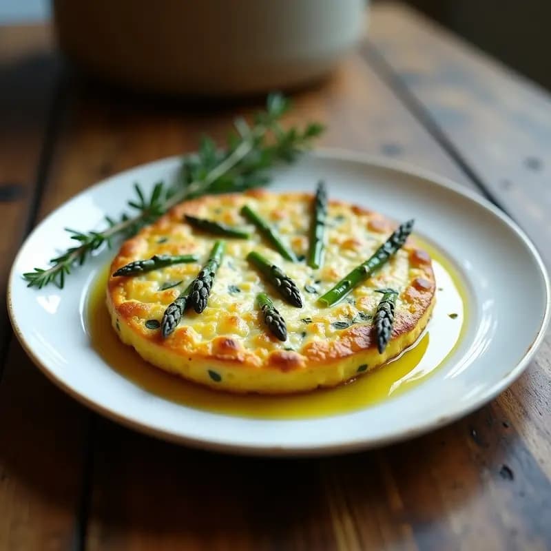 Tortilla de Espárragos Trigos y Queso de Cabra al Horno: Receta Sin Fritura y Fácil