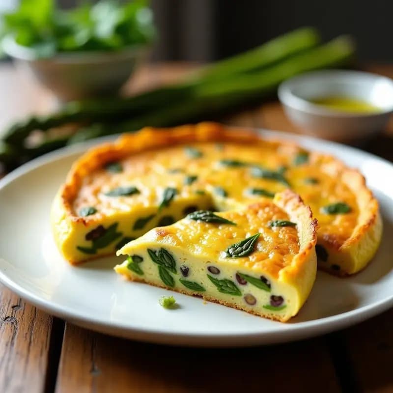 Tortilla de Espárragos Trigos en Thermomix: Receta Rápida y Sin Harina para Desayunos Saludables