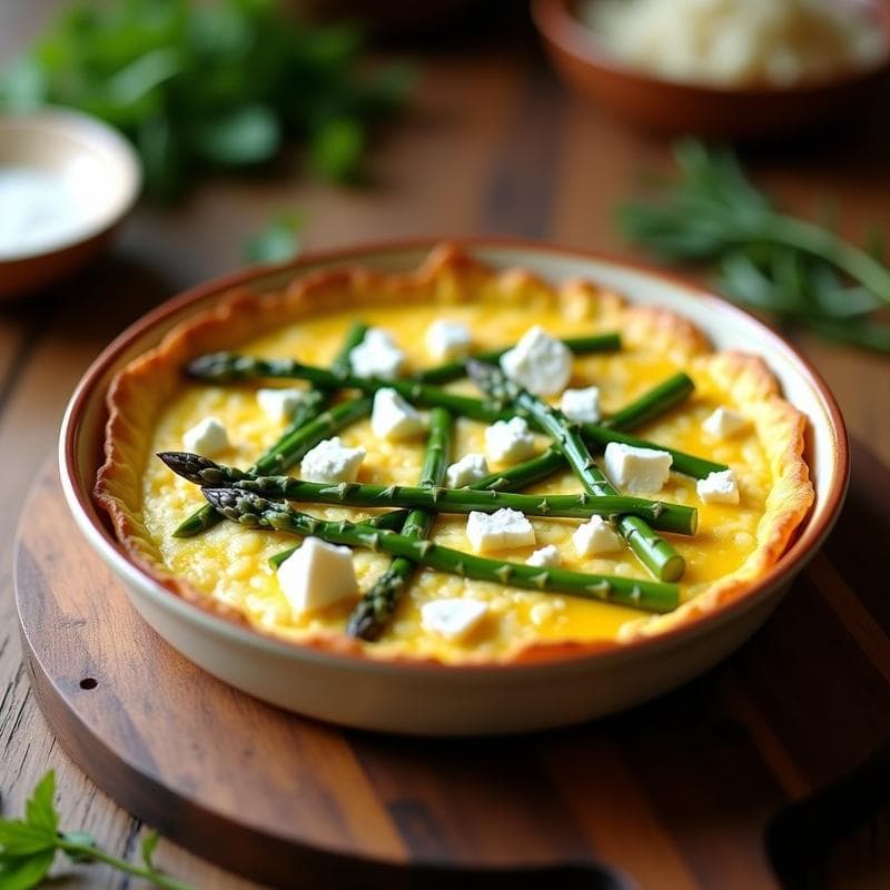 Tortilla de Espárragos Trigos Verdes en Airfryer: Receta Ultraesponjosa y Sin Vigilar