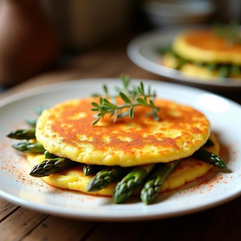 Tortilla de Espárragos Trigueros Ahumada: Receta Express en Airfryer con Sabor a Leña