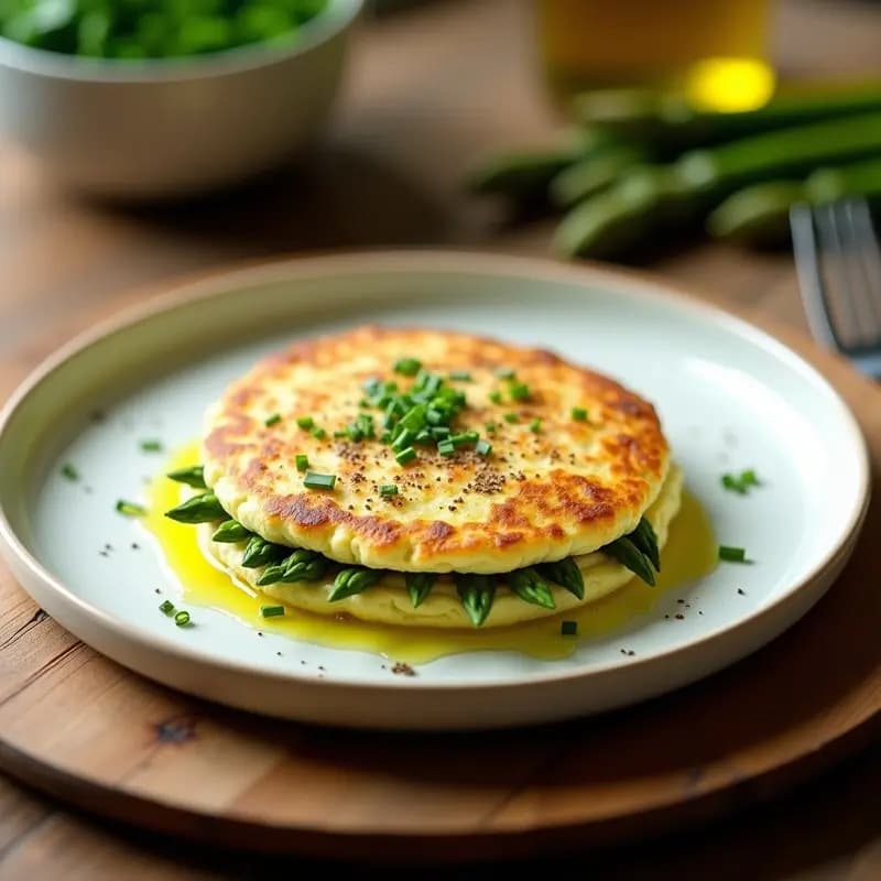 Tortilla de Espárragos Trigueros al Aire: Receta Fresca y Light en 15 Minutos