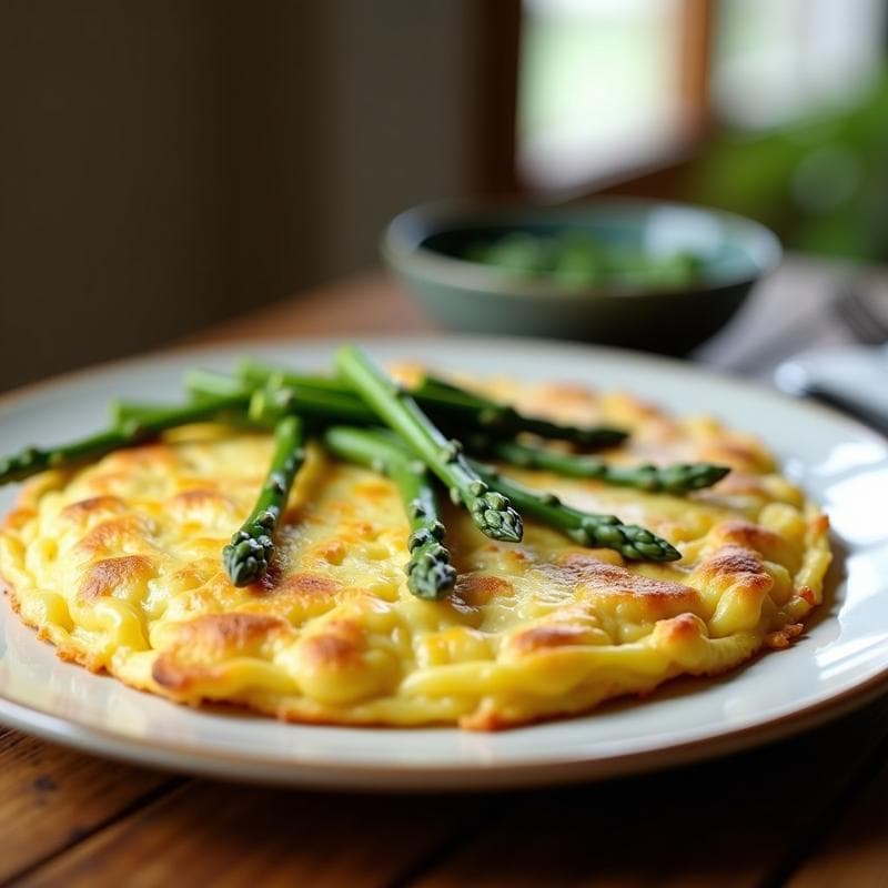 Tortilla de Espárragos Trigueros en Airfryer: Receta Rápida y Sin Aceite en 15 Minutos