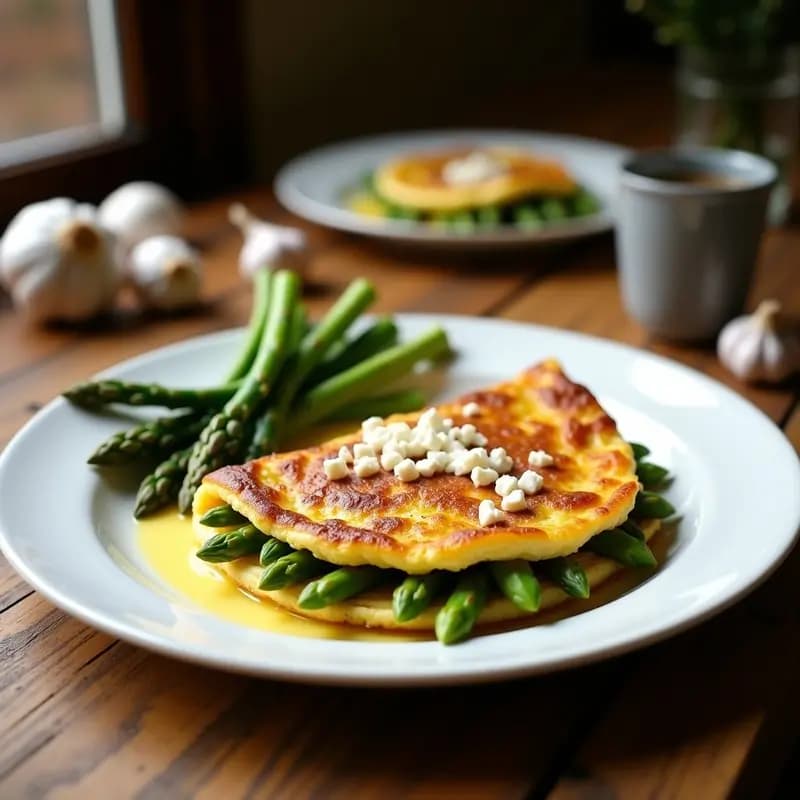 Tortilla de Espárragos Trigueros con Ajo Negro: Receta Express y Alta en Hierro