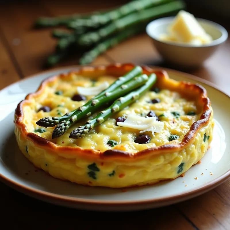 Tortilla de Espárragos Trigueros: Receta al Horno Sin Voltear y Jugosa