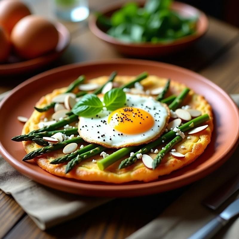Tortilla de Espárragos Trigueros y Huevo Campero: Receta Rápida y Alta en Proteína