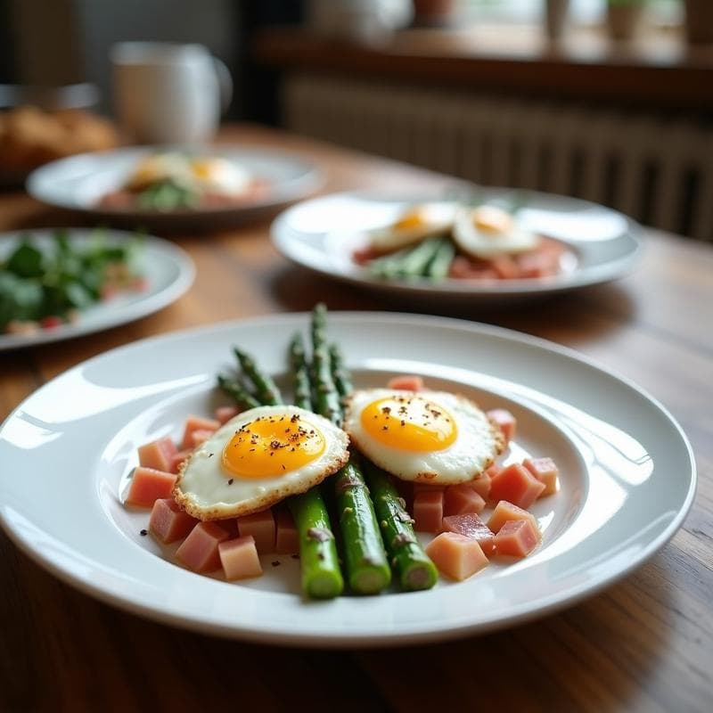 Tortilla de Espárragos Trigueros y Jamón Ibérico: Receta Express con Toque Gourmet