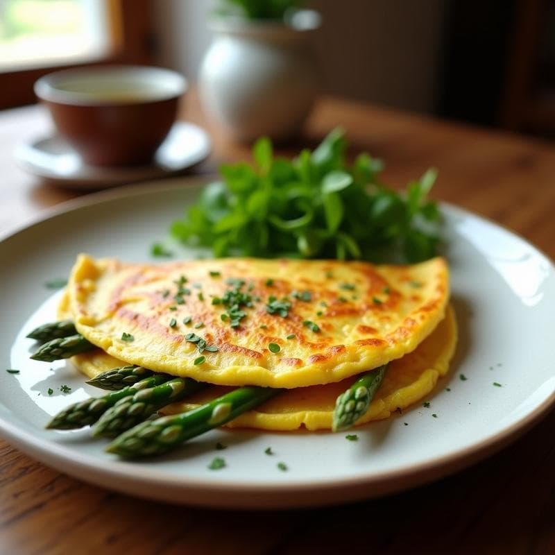 Tortilla de Espárragos Trigueros: Receta en Olla Lenta con Toque Crujiente y Sin Lactosa