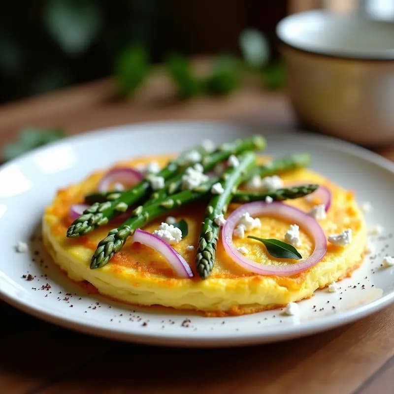 Tortilla de Espárragos Trigueros: Receta en Olla Exprés para un Desayuno Rápido y Saludable
