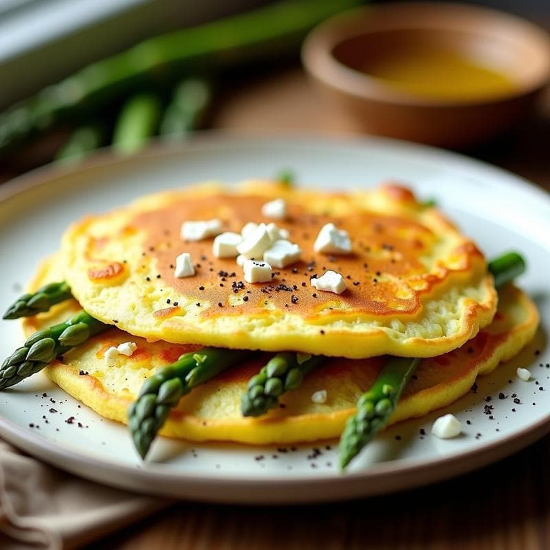 Tortilla de Espárragos Trigueros: Receta en Thermomix en 15 Minutos con Textura Esponjosa