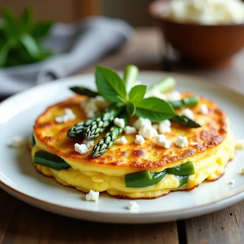 Tortilla de Espárragos Trigueros: Receta en Thermomix Sin Aceite y Alta en Fibra