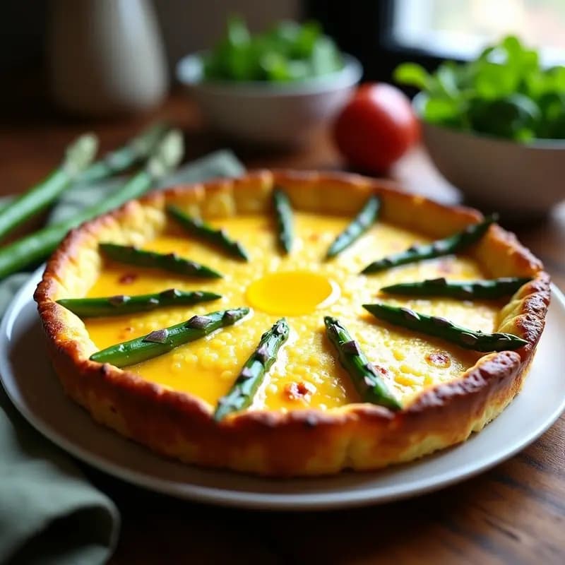 Tortilla de Espárragos Trigueros Vegana en Thermomix: Sin Huevos y Ultraesponjosa