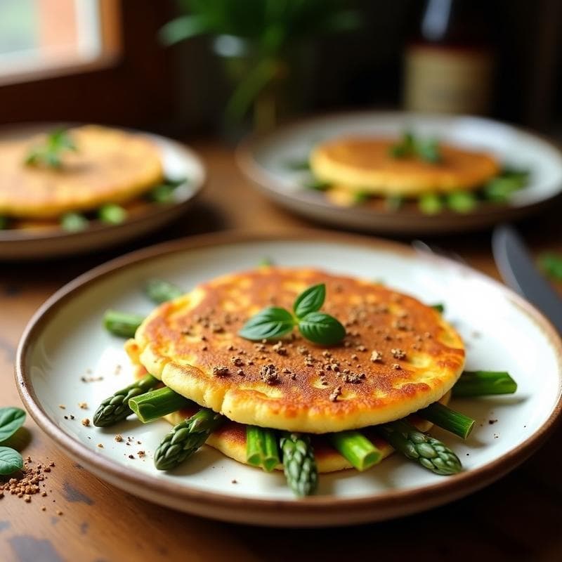 Tortilla de Espárragos Trigueros con Zaatar: Receta Express y Sin Lactosa con Toque Árabe