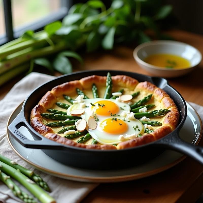Tortilla de Espárragos Verdes con Huevo Campero: Receta Primaveral en 10 Minutos