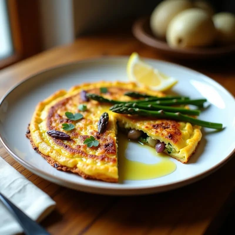 Tortilla de Espárragosgatheros con Vinagreta de Limón: Receta Primaveral de la Abuela