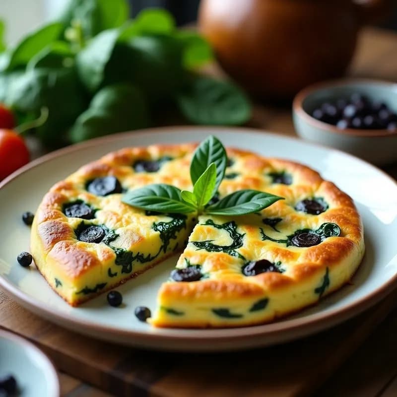 Tortilla de Espinacas y Ajo Negro: Receta en Thermomix Sin Aceite y Ultracremosa