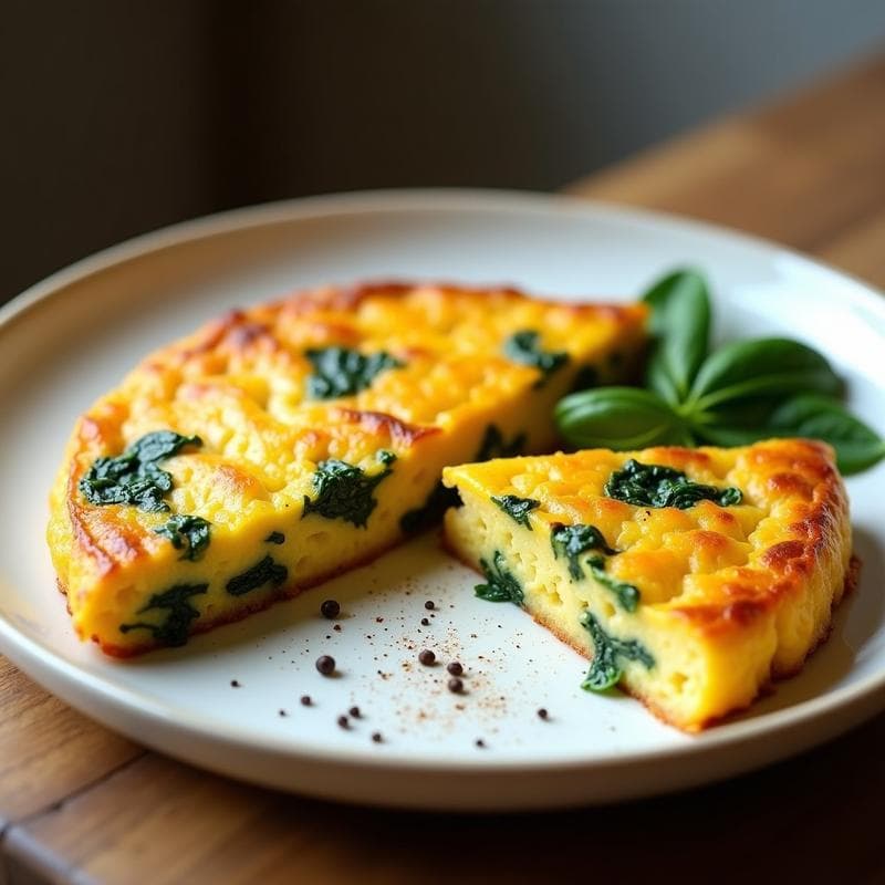 Tortilla de Espinacas y Batata en Thermomix: Receta Alta en Hierro y Sin Lactosa en 20 Minutos