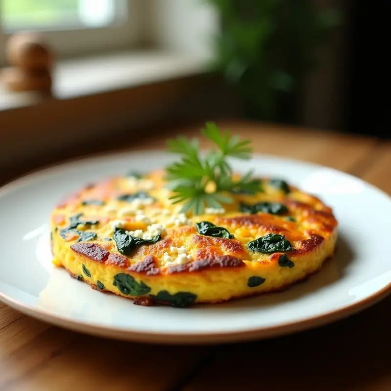 Tortilla de Espinacas y Boniato en Airfryer: Receta Sin Harina y Alta en Fibra en 20 Minutos