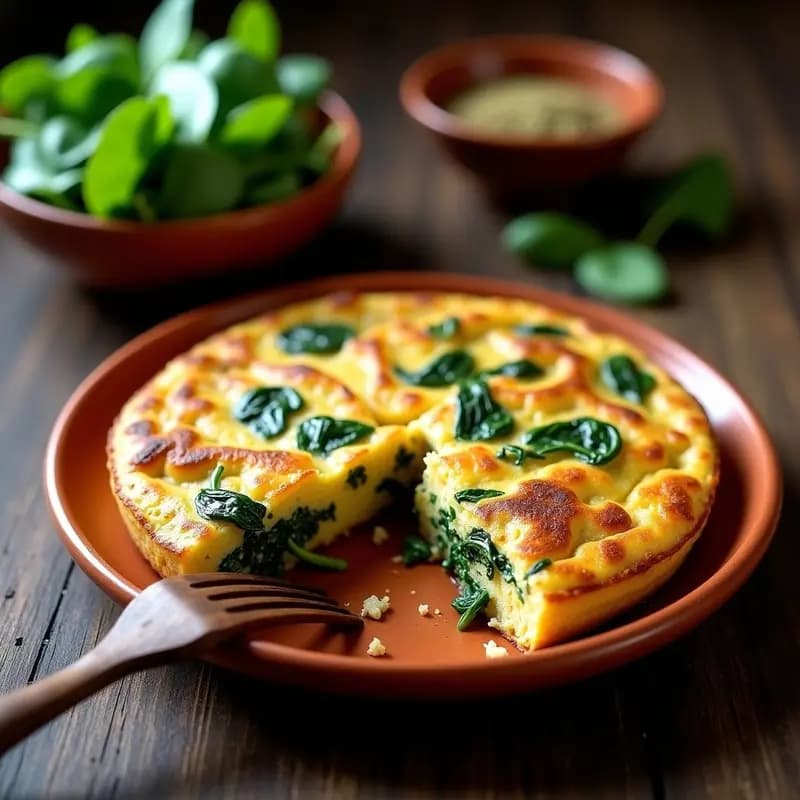 Tortilla de Espinacas y Bonito con Zaatar: Receta Proteica en 15 Minutos Sin Horno