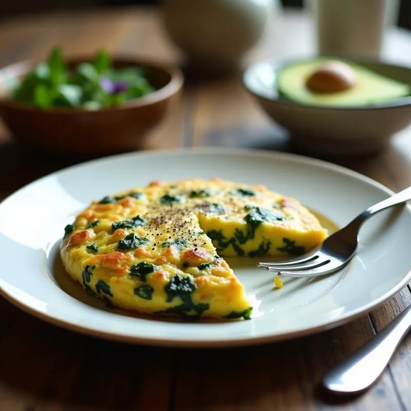 Tortilla de Espinacas y Coliflor Ahumada: Receta en Thermomix Ultra Esponjosa y Sin Aceite
