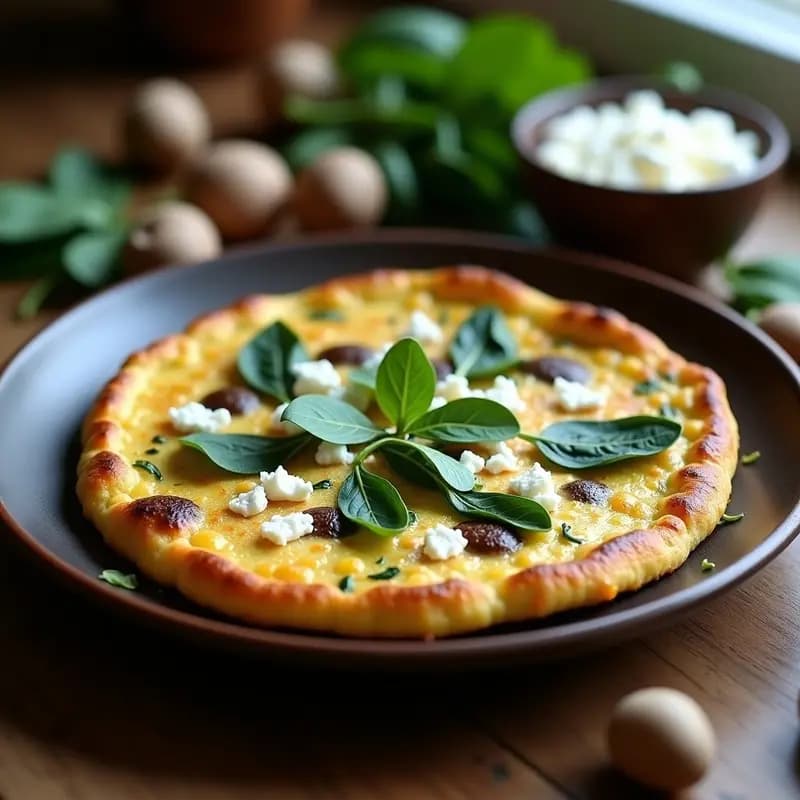 Tortilla de Espinacas y Colmenillas: Receta de Setas Silvestres en 15 Minutos