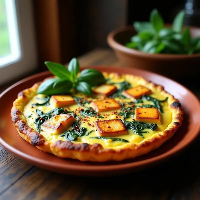 Tortilla de Espinacas y Queso Halloumi con Pimentón de la Vera: Receta Española Sin Gluten