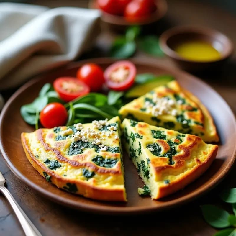 Tortilla de Espinacas y Huevo Campero con Tofu: Receta Alta en Proteína y Sin Lactosa