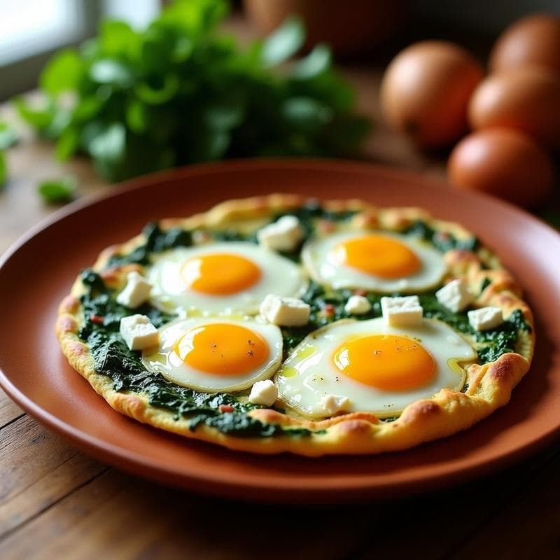 Tortilla de Espinacas y Huevos Camperos: Receta Alta en Hierro y Sin Gluten en 15 Minutos