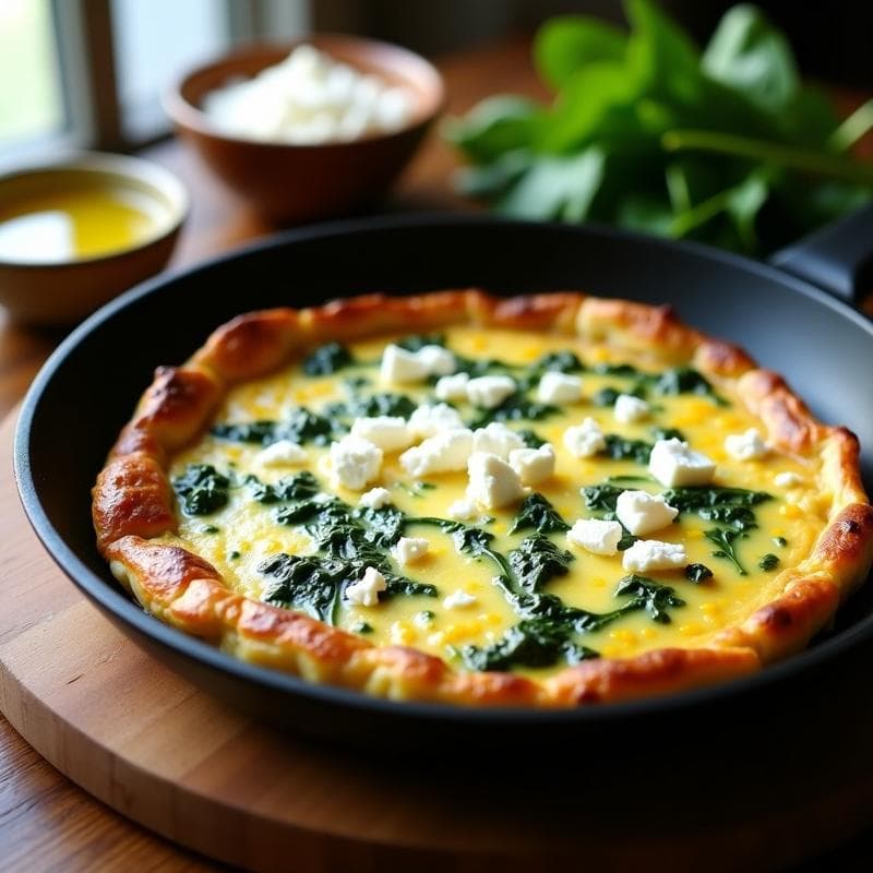 Tortilla de Espinacas y Huevos: Receta Express en 10 Minutos con Toque Gourmet
