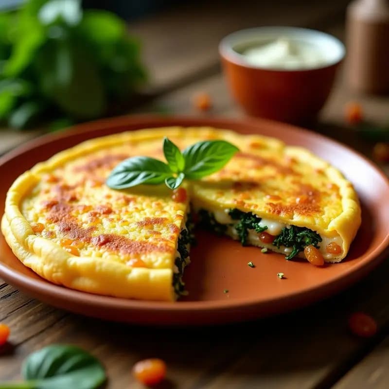Tortilla de Espinacas y Pasas con Pimentón de la Vera: Desayuno Dulce-Salado Tradicional