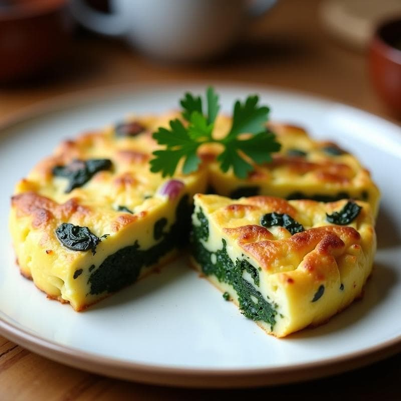 Tortilla de Espinacas y Patata en Olla Lenta: Receta Sin Lactosa y Alta en Hierro