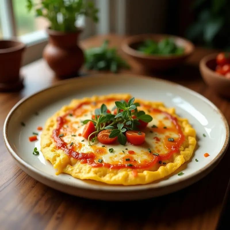Tortilla de Espinacas y Queso de Cabra con Mermelada de Higos: Receta Dulce-Salada en 15 Minutos